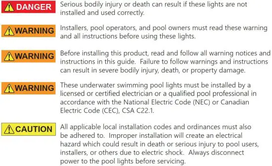 FIG 2 IMPORTANT WARNINGS & SAFETY INSTRUCTIONS