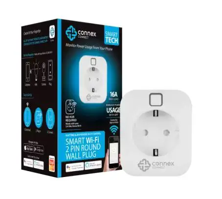 Connex Connect Cc-p1001 Smart Wifi Wall Plug User Manual