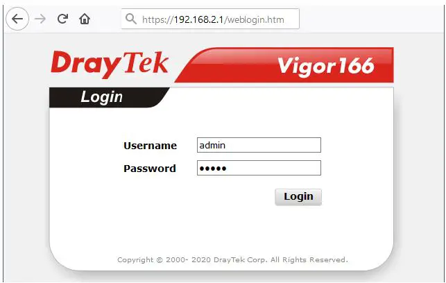 DrayTek Vigor 160 Series Fast Modem 11