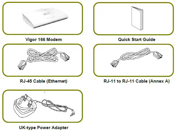 DrayTek Vigor 160 Series Fast Modem 2