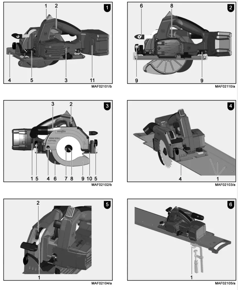 mafell KSS40 18M bl Cordless Cross-Cutting System - fig 6