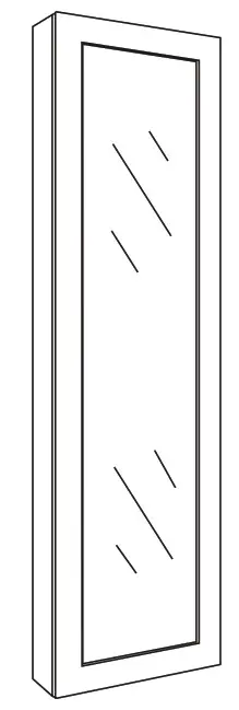 COSTWAY JV10086 Jewelry Cabinet - Cover