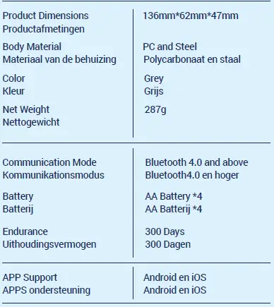 smart home beveiliging R5NXWZ4G89NW Smart Lock-29