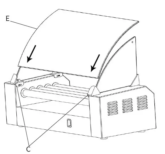VIVO-HOTDG-V205-Five-Roller-Electric-Hot-Dog-Machine-with-Sanitation-Hood-fig9