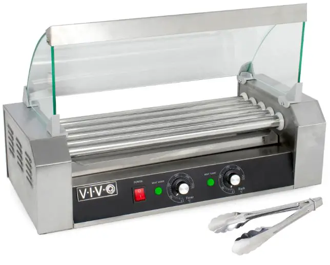 VIVO-HOTDG-V205-Five-Roller-Electric-Hot-Dog-Machine-with-Sanitation-Hood-product
