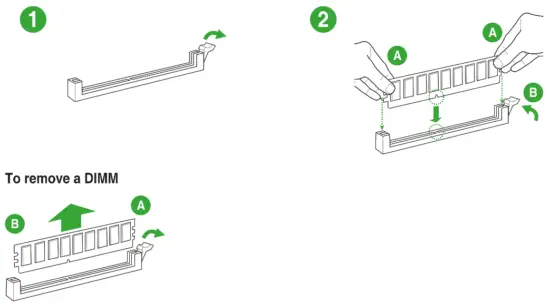 ASUS Prime H510M R Motherboard - Installing a DIMM