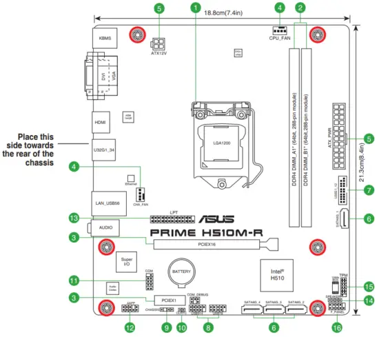 ASUS Prime H510M R Motherboard - Motherboard