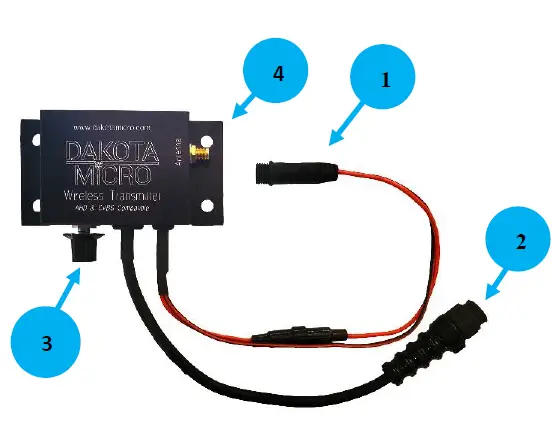 DAKOTA MICRO DM-HRX AHD Wireless Waterproof Receiver and Transmitter Kits-FIG3