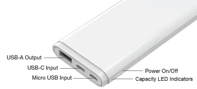 comsol PBS05BK 5000mAh Power Bank Charger 1