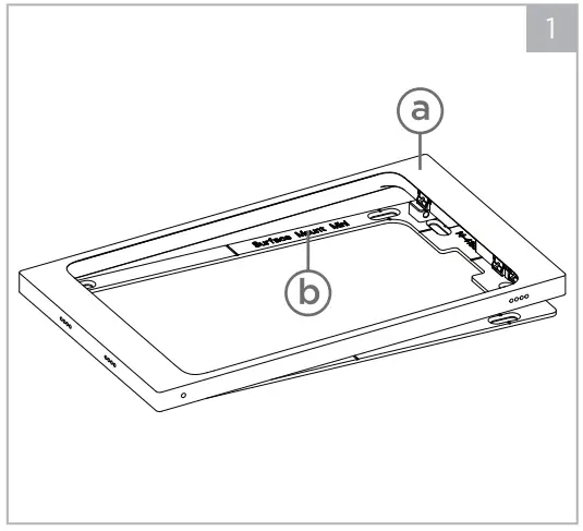 IPORT 70700 Surface Mount Bezel for iPad Mini -