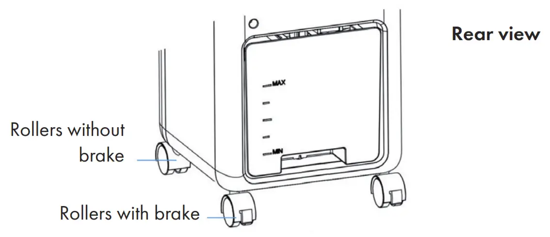 KLARSTEIN 10036091 Air Cooler - Rollers