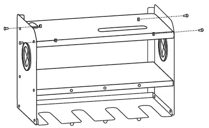 Montezuma MPSO-4B 4-BAY POWER TOOL ORGANIZER FIG 6