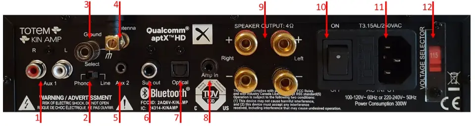 TOTEM TOTPFFBJ73 KIN AMP Integrated Amplifier 3