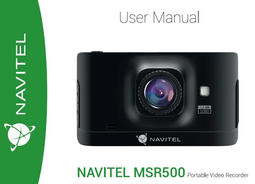 NAVITEL MSR500 Portable Video Recorder User Manual