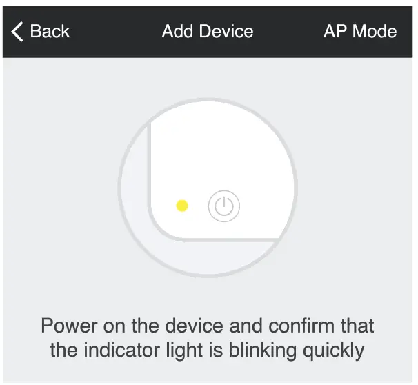 geeni Smart Wi-Fi Plug - Add Device Power On