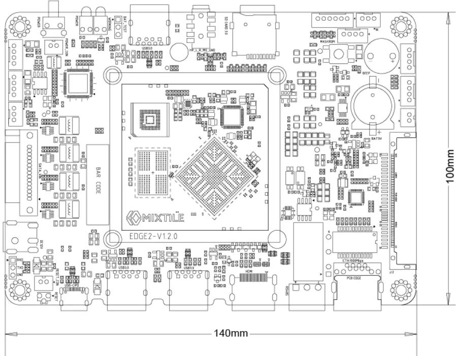 MIXTILE Edge 2 High-Performance Arm64 Single-Board Computer Targeted FIG 4