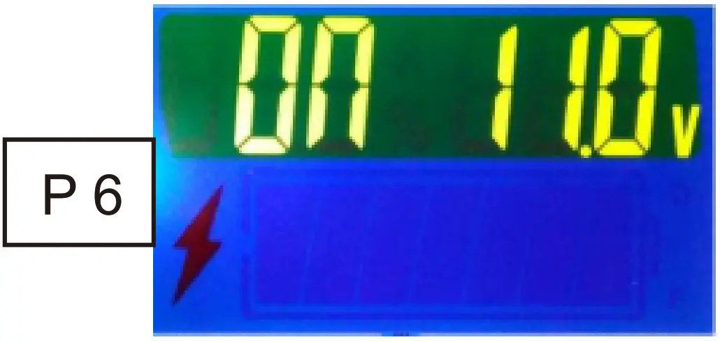 Drok General Programmable Battery Power Display -- On this menu-