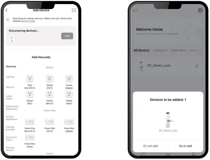Add the device to your app