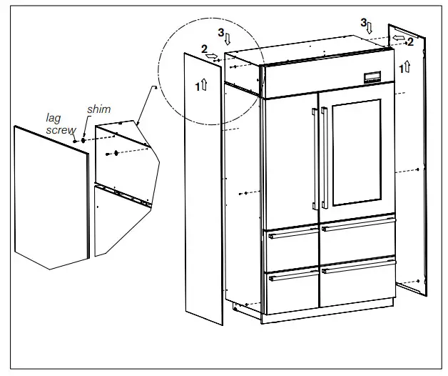 caple CAFF60 Six Compartment Professional Fridge Freezer - figure 22