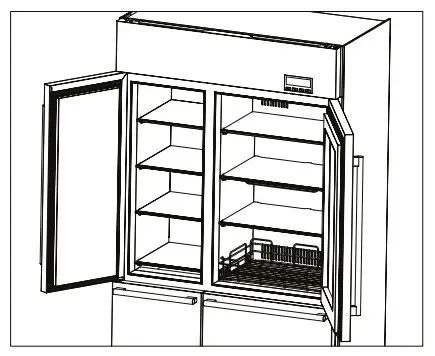 caple CAFF60 Six Compartment Professional Fridge Freezer - figure 5