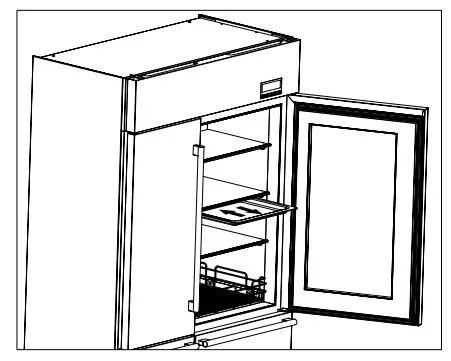 caple CAFF60 Six Compartment Professional Fridge Freezer - figure 6