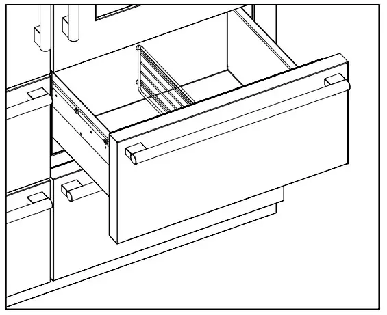 caple CAFF60 Six Compartment Professional Fridge Freezer - figure 8