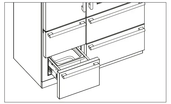 caple CAFF60 Six Compartment Professional Fridge Freezer - figure 9