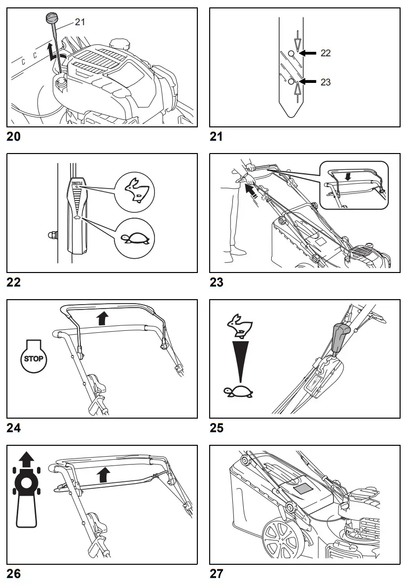 makita PLM5600N2 Petrol Lawn Mower - figure 4