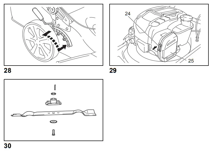 makita PLM5600N2 Petrol Lawn Mower - figure 5