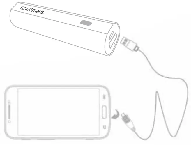 Goodmans 2500mAh Portable Charge - USB DEVICE