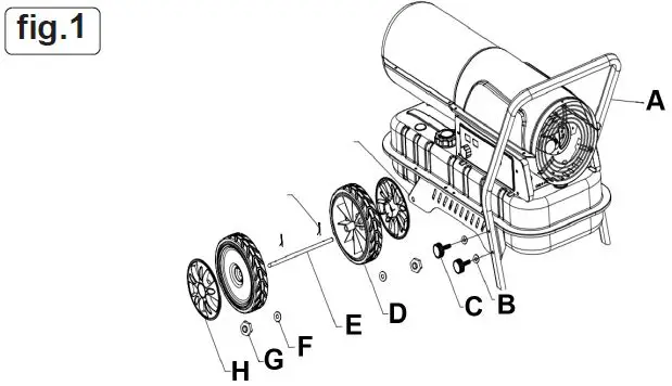 SEALEY AB2050 205000btu-Hr Space Warmer Kerosene Diesel Heater-3