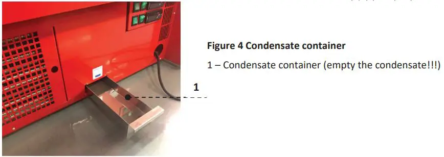 IGLOO JMRGGP Series Pastry Display Cases Instruction Manual - Figure 4 Condensate container