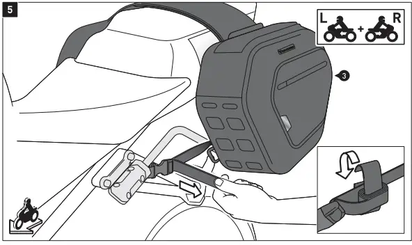 SW-MOTECH BC.HTA.07.740.31100 Pro Blaze H Saddlebag Set for BMW F900R or F900XR 16