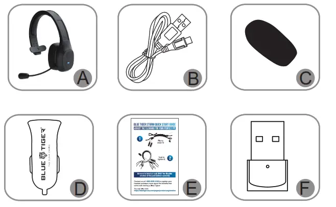 BLUE TIGER 95005 Storm Bluetooth Headset - fig