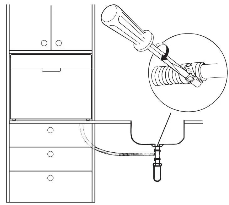 FIG 30 Connection of drain hoses