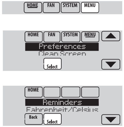 Setting preferences
