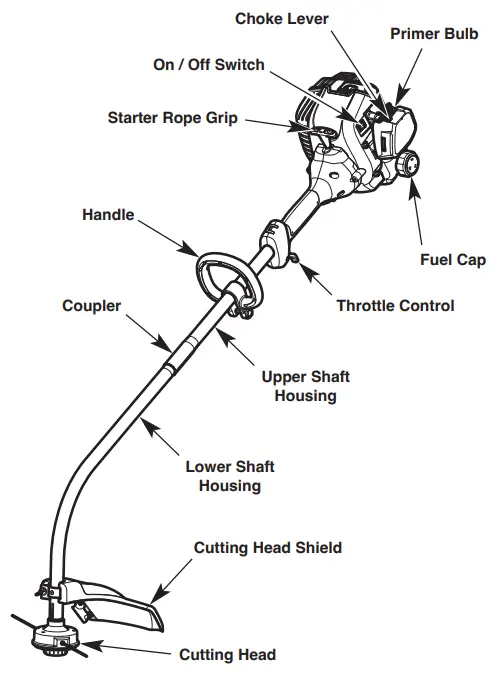 TROY-BILT TB25CE Curved Shaft String Trimmer