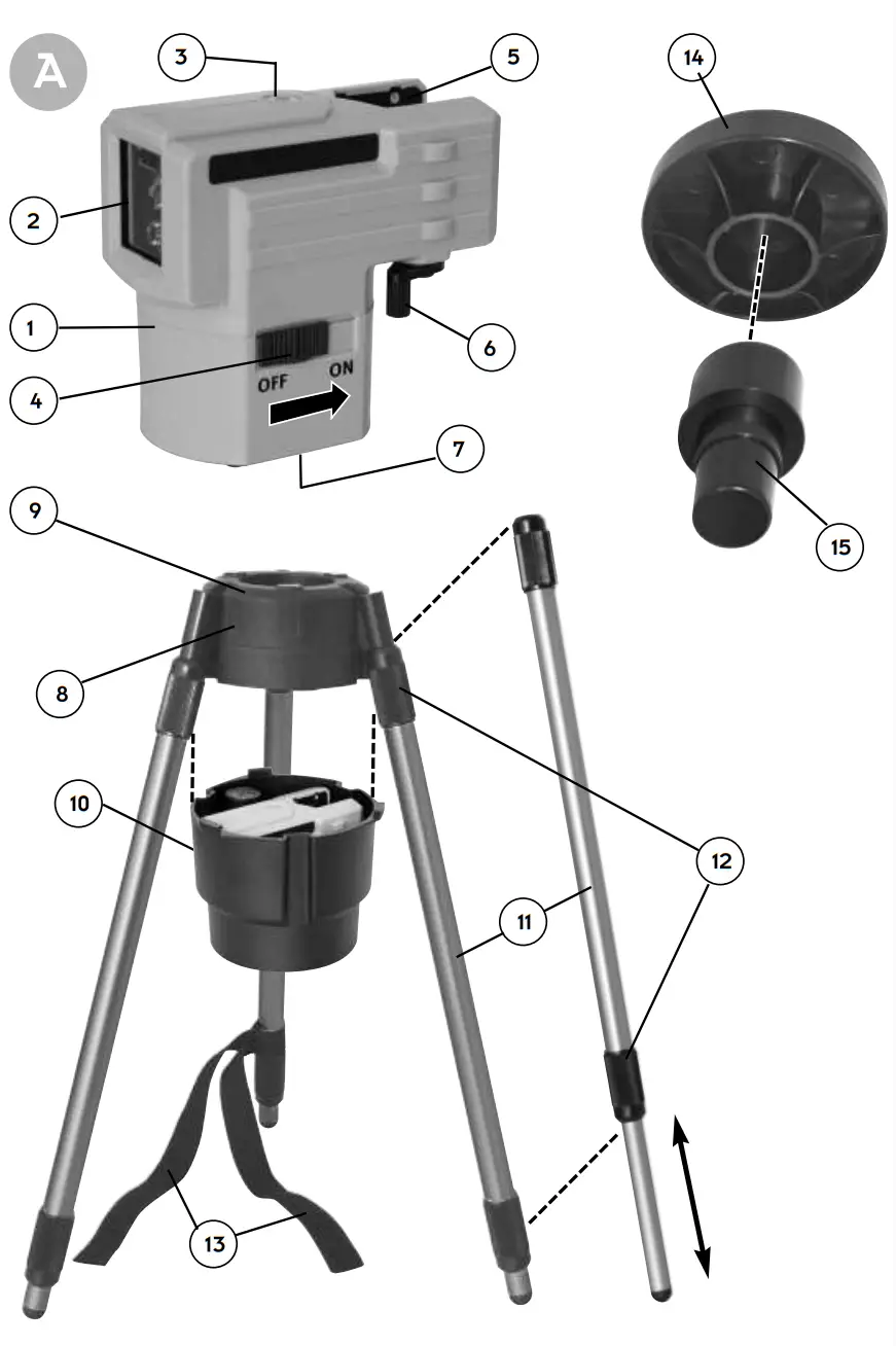 STABILA LAX50 Cross Line Laser - fig 1
