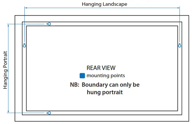 HiB 79550500 Beam 50 LED Ambient Rectangular Mirror - FigA