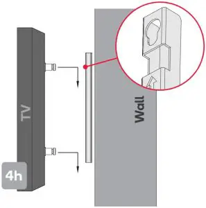 Optional wall-mounting installation 9h