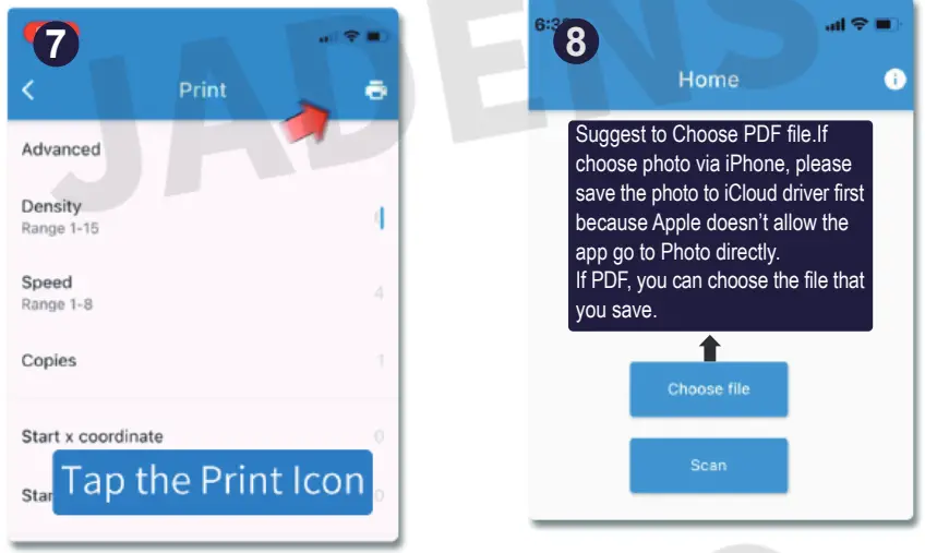 JADENS JD168BT Thermal Shipping Label Printer-fig6
