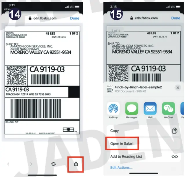JADENS JD168BT Thermal Shipping Label Printer-fig9