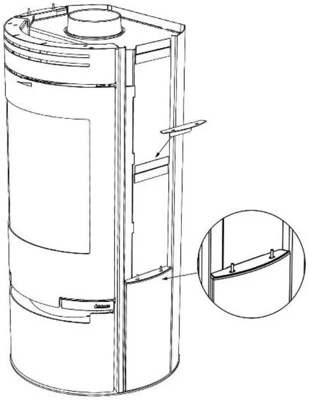 Aduro 11 Wood Stove with Integrated Grip - FIG 2
