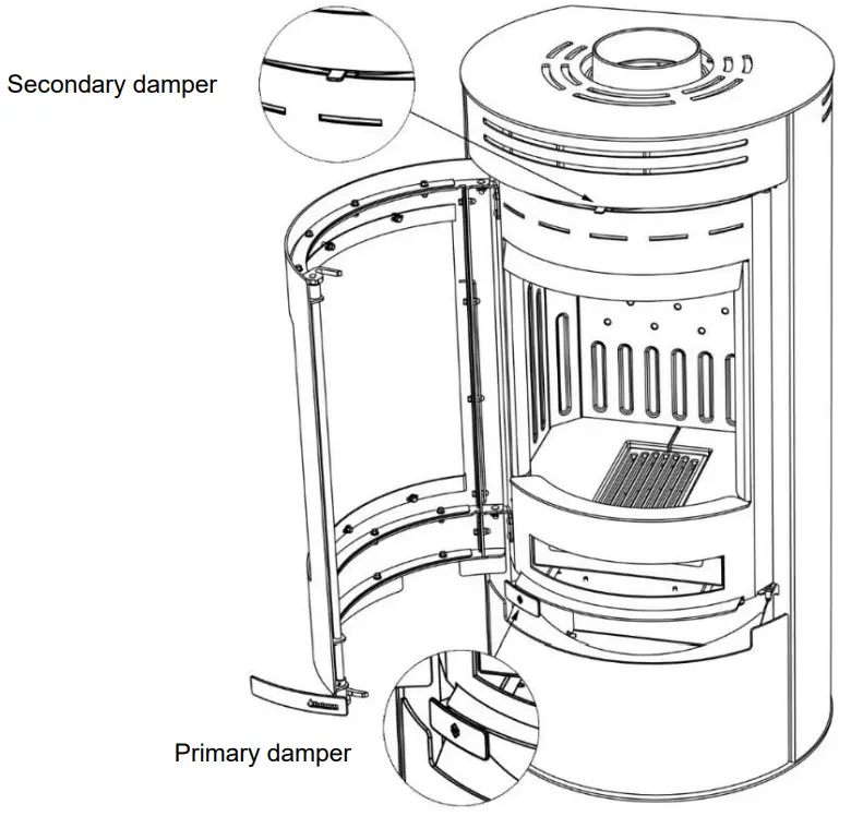 Aduro 11 Wood Stove with Integrated Grip - FIG 7