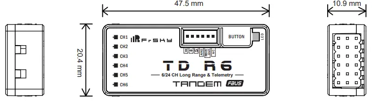 FrSKY TD R6 Tandem Dual-Band Receivers-fig2