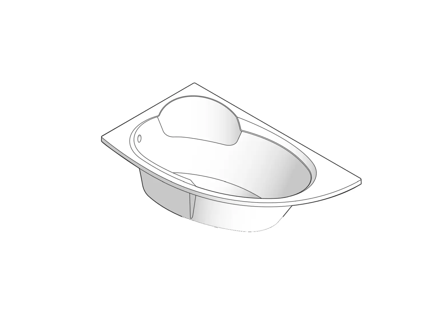 Cersanit 63442 Kaliope 153x100 R Acrylic Bathtub Instruction Manual