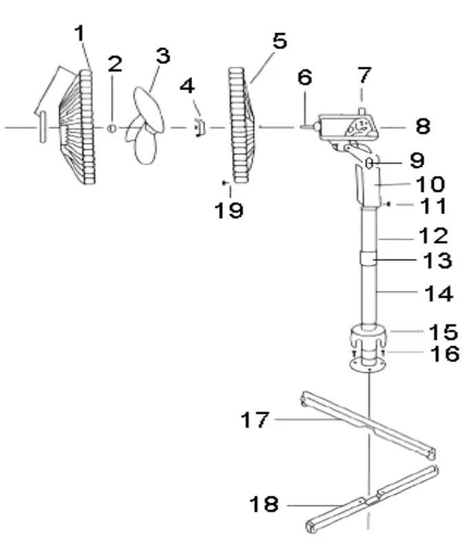 Goldair GSPF110 Select 40cm Pedestal Fan - fig