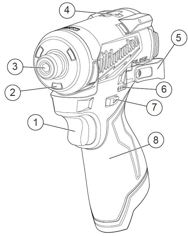 Milwaukee M12FID2 FUEL™14 Hex Impact DriverID2 08