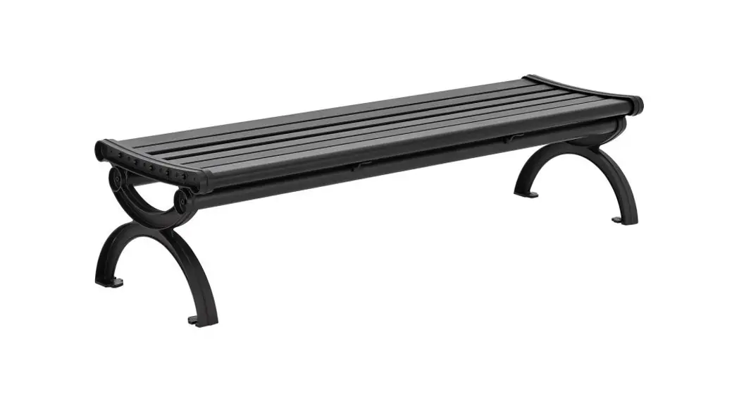 Global Industrial 436977bk Aluminum Park Bench Without Backrest User Manual