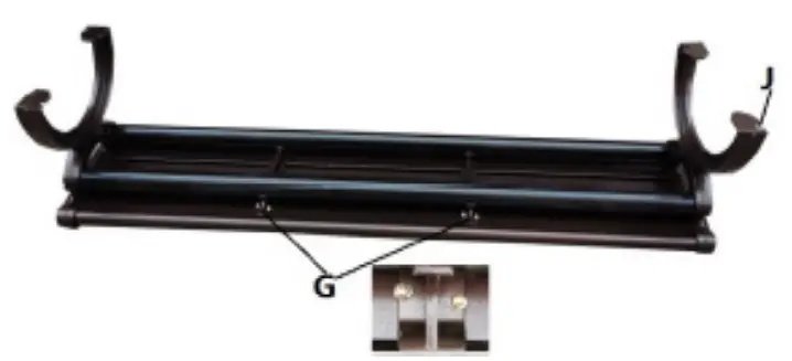 GLOBAL INDUSTRIAL 436977BK Aluminum Park Bench without Backrest - fig 3